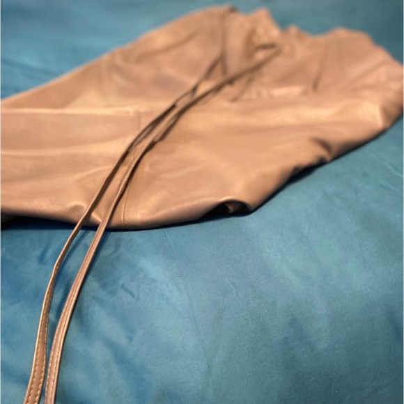 100% Leather Gray Pants - Picture 7 of 9